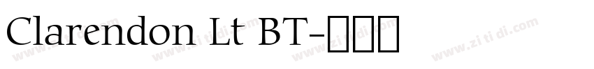 Clarendon Lt BT字体转换